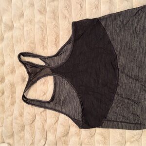 lululemon athletica Black and Gray Tank Top